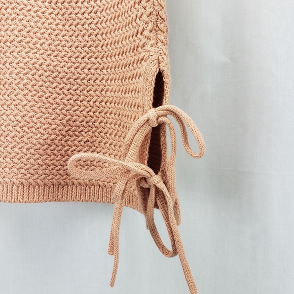 Free People Beach | Reagan Knit Sweater Skirt | Peach | NWT | Size XS - Picture 4 of 7